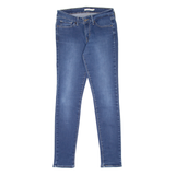 LEVI'S 711 Womens Jeans Blue Slim Skinny Stone Wash W28 L30