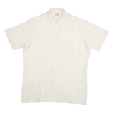 N39 Mens Shirt Yellow Striped L