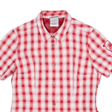 JACK WOLFSKIN Womens Shirt Red Check Long Sleeve UK 10