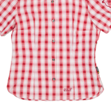JACK WOLFSKIN Womens Shirt Red Check Long Sleeve UK 10