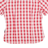 JACK WOLFSKIN Womens Shirt Red Check Long Sleeve UK 10