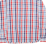 PAUL & SHARK Mens Shirt Blue Gingham Long Sleeve L