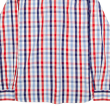 PAUL & SHARK Mens Shirt Blue Gingham Long Sleeve L