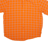 Mens Shirt Orange Check M