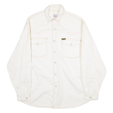 ARIZONA JEANS Mens Plain Shirt White Long Sleeve M
