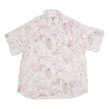 Mens Shirt Pink Crazy Pattern XL