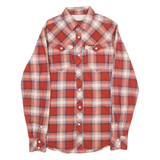 G-STAR RAW Mens Shirt Orange Check Long Sleeve S