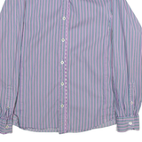 TED BAKER Mens Shirt Purple Striped Long Sleeve M