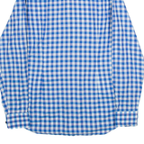 BOSS Slim Fit Mens Shirt Blue Gingham Long Sleeve M