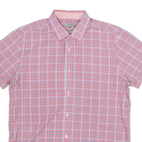 TED BAKER Mens Shirt Pink Check M
