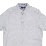 TED BAKER Mens Plain Shirt Grey M