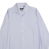 BOSS Regular Fit Mens Shirt Blue Striped Long Sleeve M