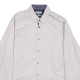 TED BAKER Mens Shirt Brown Long Sleeve M