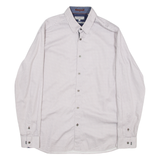 TED BAKER Mens Shirt Brown Long Sleeve M