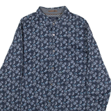TED BAKER Mens Shirt Blue Floral Long Sleeve M