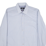 BOSS Slim Fit Mens Shirt Blue Long Sleeve M