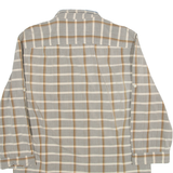 DIESEL Mens Shirt Brown Check 3/4 Sleeve M