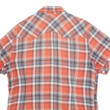LEVI'S Mens Shirt Orange Check L
