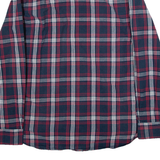 FRENCH CONNECTION Mens Shirt Blue Check Long Sleeve L