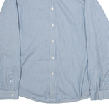 TED BAKER Mens Shirt Blue Striped Long Sleeve M