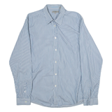 TED BAKER Mens Shirt Blue Striped Long Sleeve M