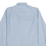 TED BAKER Mens Shirt Blue Striped Long Sleeve M