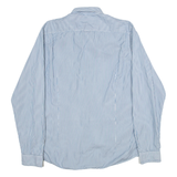TED BAKER Mens Shirt Blue Striped Long Sleeve M