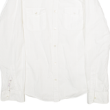 TED BAKER Mens Plain Shirt White Long Sleeve M