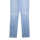 LEVI'S 724 Distressed Womens Jeans Blue Regular Straight W30 L32