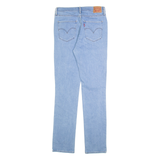 LEVI'S 724 Distressed Womens Jeans Blue Regular Straight W30 L32