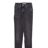 LEVI'S 721 Womens Jeans Grey Slim Skinny Stone Wash W23 L32