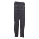 LEVI'S 721 Womens Jeans Grey Slim Skinny Stone Wash W23 L32