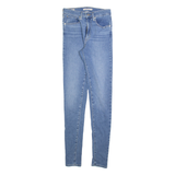 LEVI'S Mile High Big E Womens Jeans Blue Slim Skinny Stone Wash W27 L34