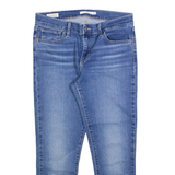 LEVI'S 710 Premium Womens Jeans Blue Slim Skinny Stone Wash W29 L28