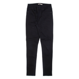 LEVI'S 721 Womens Jeans Black Slim Skinny W30 L32
