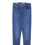 LEVI'S 720 High Rise Big E Womens Jeans Blue Slim Skinny W27 L32