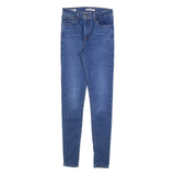 LEVI'S 720 High Rise Big E Womens Jeans Blue Slim Skinny W27 L32