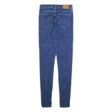 LEVI'S 720 High Rise Big E Womens Jeans Blue Slim Skinny W27 L32
