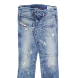 DIESEL Distressed Womens Jeans Blue Slim Straight Stone Wash W26 L31