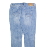 DKNY Distressed Womens Jeans Blue Slim Boyfriend Stone Wash W32 L30