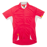 Cycling Mens T-Shirt Pink 1/2 Zip M