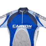 NALINI Cycling Mens T-Shirt Blue 1/4 Zip L