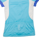 CRIVIT Cycling Womens T-Shirt Blue Full Zip S