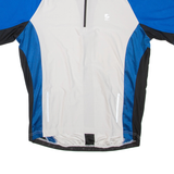 INEC Cycling Mens T-Shirt Blue 1/4 Zip L