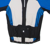 INEC Cycling Mens T-Shirt Blue 1/4 Zip L