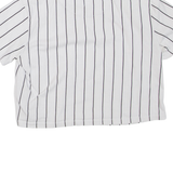 KARL KANI Cropped Striped Womens T-Shirt White Crew Neck S