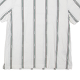 TED BAKER Striped Mens T-Shirt White Crew Neck M