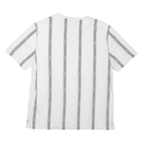 TED BAKER Striped Mens T-Shirt White Crew Neck M