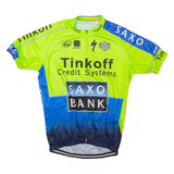 Cycling Mens T-Shirt Green High Neck L