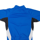 BT BIKE Cycling Mens T-Shirt Blue 1/4 Zip M
